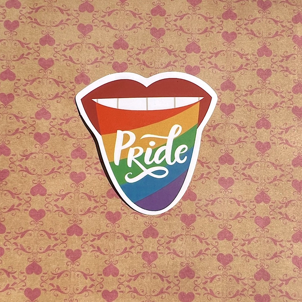 Pride LGBTQIA + Rainbow Vibrant Pride Single Decor Design Accent Sticker